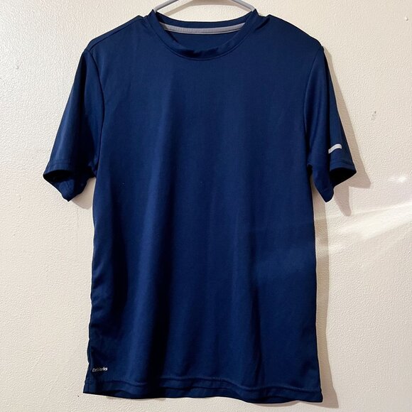 Athetic regular fit quick dry tee for men's navy blue size S (34-36) - Picture 1 of 7